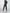 ?ZASUWA Female Faux Leather Mesh Stripes Leggings