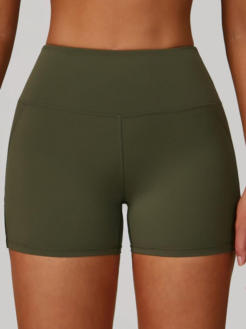 ZASUWA Female Cross Back V-neck with Chest Pads Quick Dry Push Up Design Short Tracksuit