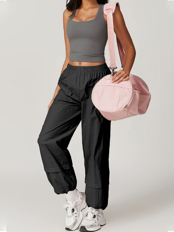 ZASUWA Female Pocket Casual Loose Cargo Pants