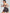 ZASUWA Female Fishnet Cross Back Stripes Contrast Color Short Tracksuit