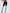ZASUWA Female Contrast Color Denim Flare Fashion Pants