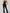 ZASUWA Female Contrast Color Deep V Collar Backless Flare Tracksuit