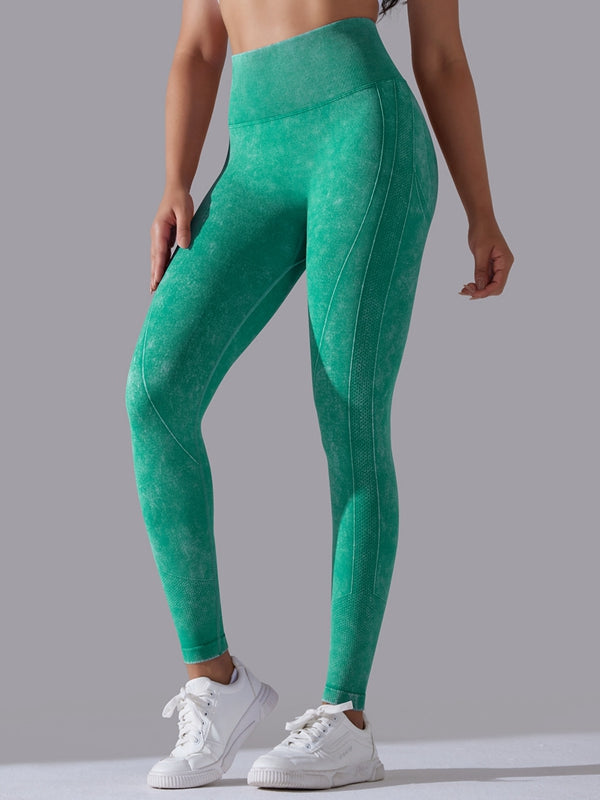 ZASUWA Female Denim Scrunch Bum High-rise Leggings