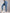 ZASUWA Female Denim Scrunch Bum Hip-lift High-waisted Stripe Leggings