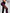 ZASUWA Female Contrast Color Fishnet Cross Back Stripe Print Push Up Design Tracksuit