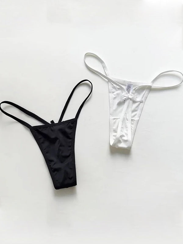ZASUWA Female Sexy Solid Color T-back Panties