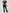 ZASUWA Female Solid Color V-shaped Waist Flare Elastic Tight Tracksuit