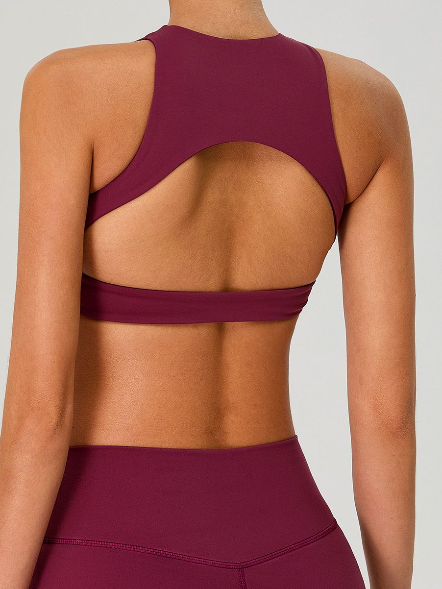 ZASUWA Female Solid Color Quick Dry Sports Bras