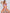 ZASUWA Female Rainbow Strip Sunscreen Bikini 3-piece Set