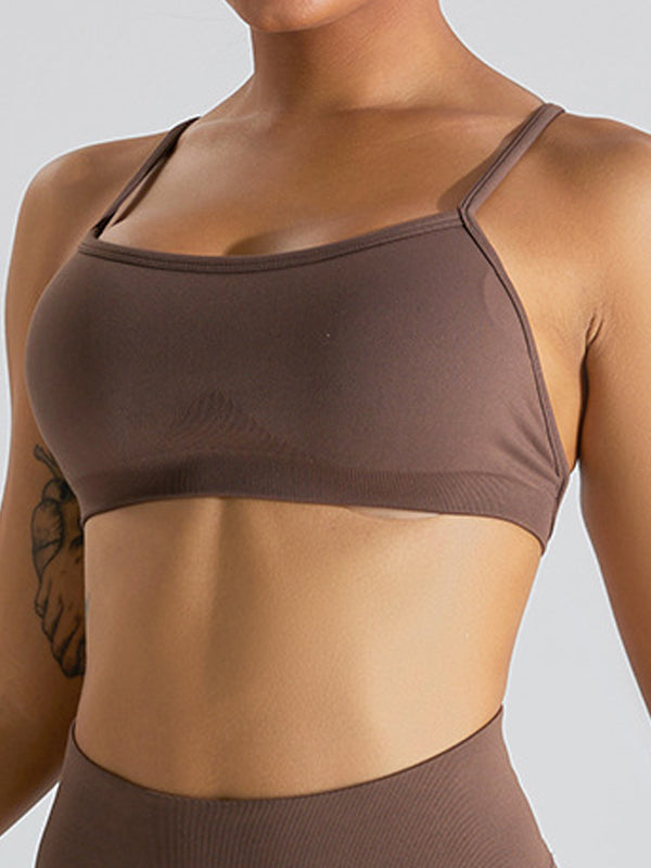 ZASUWA Female Cross Beautify Back Adjustable Strap Sports Bras