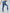 ZASUWA Female Deep V Back Denim Scrunch Bum Zipper High-support Tracksuit