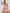 ZASUWA Female Rainbow Strip Sunscreen Bikini 3-piece Set