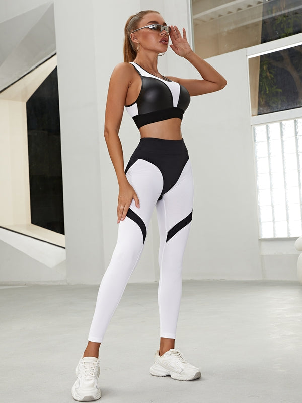 ❤ZASUWA Female Extra Sexy Push-Up Contrast Color Fly-Eye Booty Leggings
