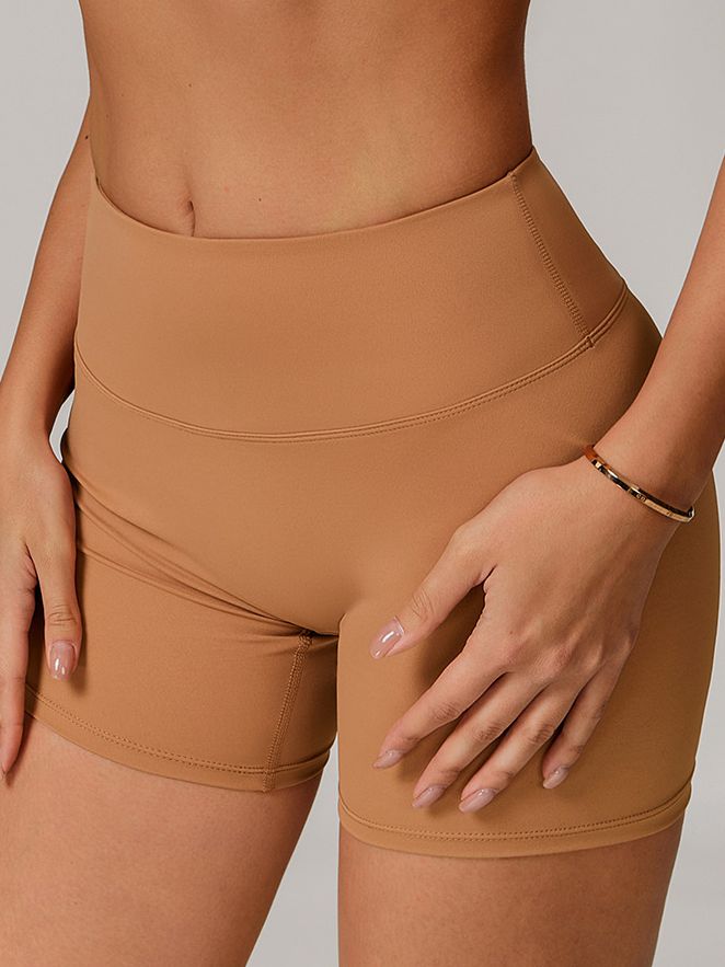 ZASUWA Female Solid Color Push Up Design Booty Shorts