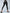 ZASUWA Female Faux Leather Zipper Buttons Pocket Hollow Out Drawstring Tracksuit