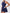 ZASUWA Female Stand up collar Backless 2 in1 Pocket Short Dress