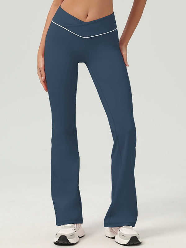 ZASUWA Female Flare V-shape Waist High-waisted Leggings