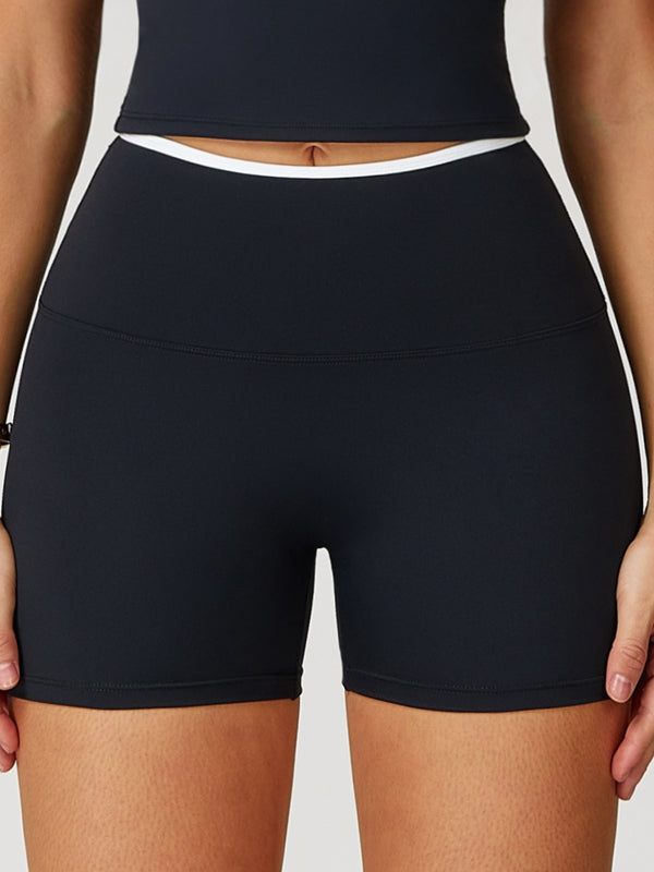ZASUWA Female Contrast Color Cross Back Sports Bras