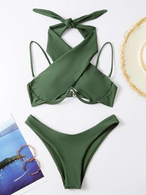ZASUWA Female Cross Beach Bikini Set