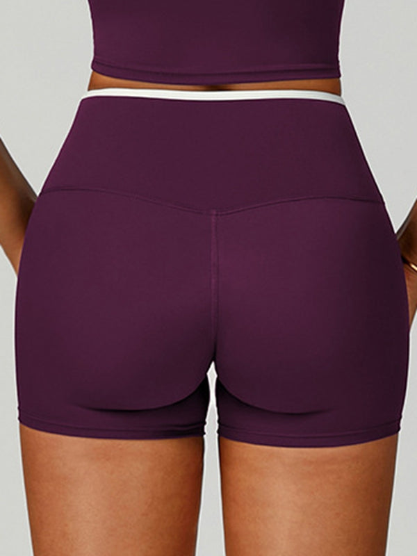 ZASUWA Female Contrast Color Cross Back Sports Bras