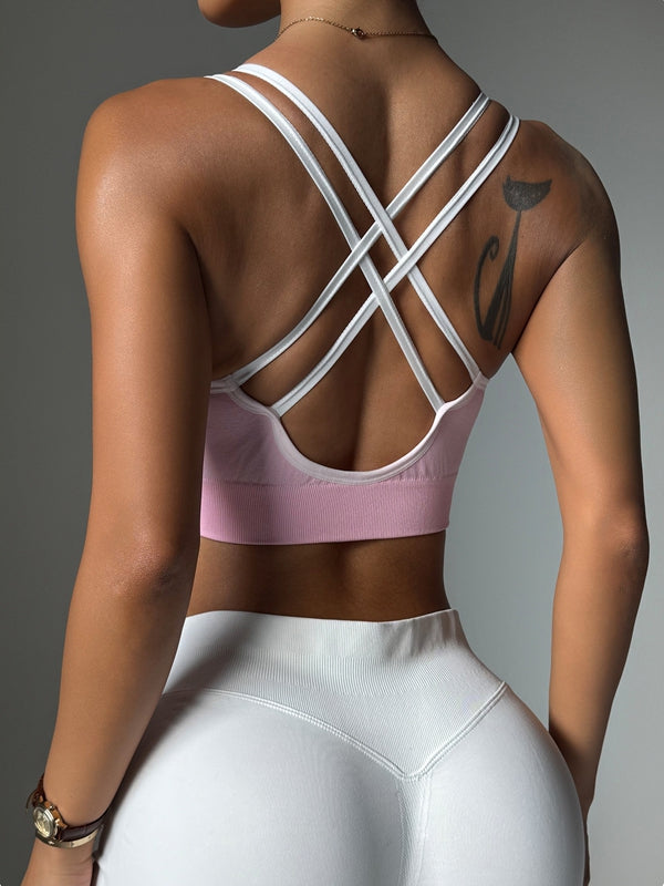 ZASUWA Female Sexy Cross Back Sports Bras