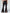 ZASUWA Female Faux Leather Pocket Split Flare Leggings
