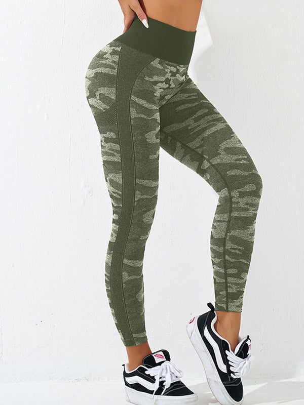 ZASUWA Female Sexy Camouflage Scrunch Bum Leggings