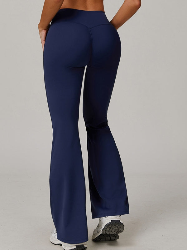 ZASUWA Female Sexy V-shape Waist Flare Leggings