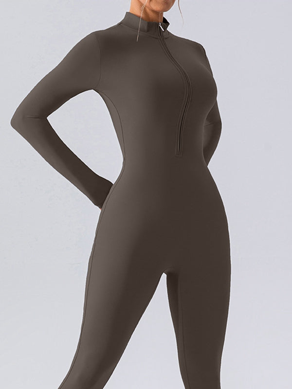 ZASUWA Female Zipper Fleece Jumpsuit