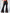 ZASUWA Female Faux Leather Pocket Split Flare Leggings