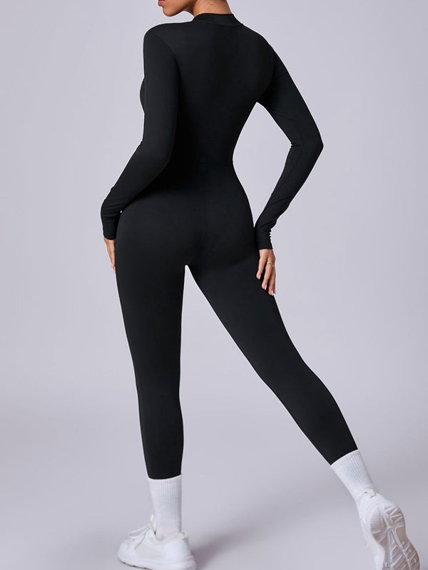 ZASUWA Female Zipper with Chest Pads Jumpsuit