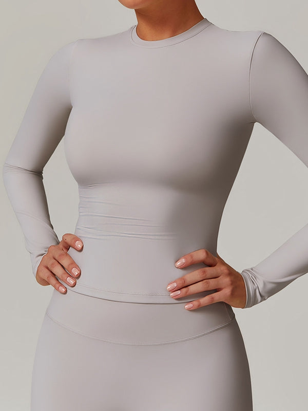 ZASUWA Female Fleece Round Collar Long Sleeves