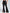ZASUWA Female Faux Leather Pocket Split Flare Leggings
