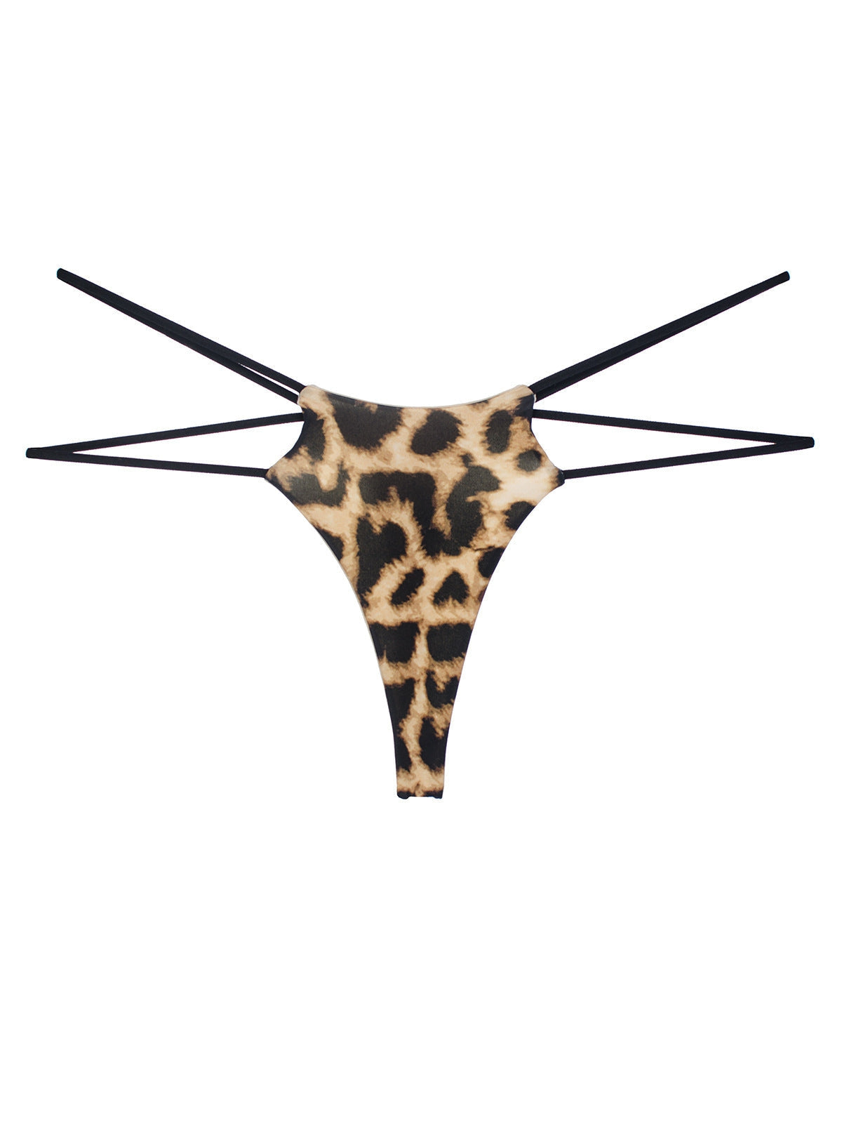 ZASUWA Female Unique Double Girdle Leopard Sports Panties