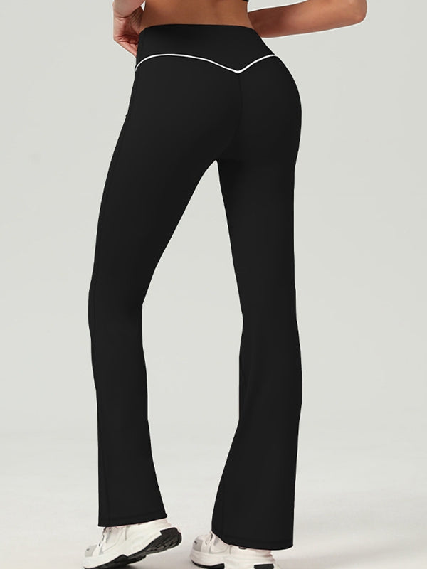 ZASUWA Female Flare V-shape Waist High-waisted Leggings