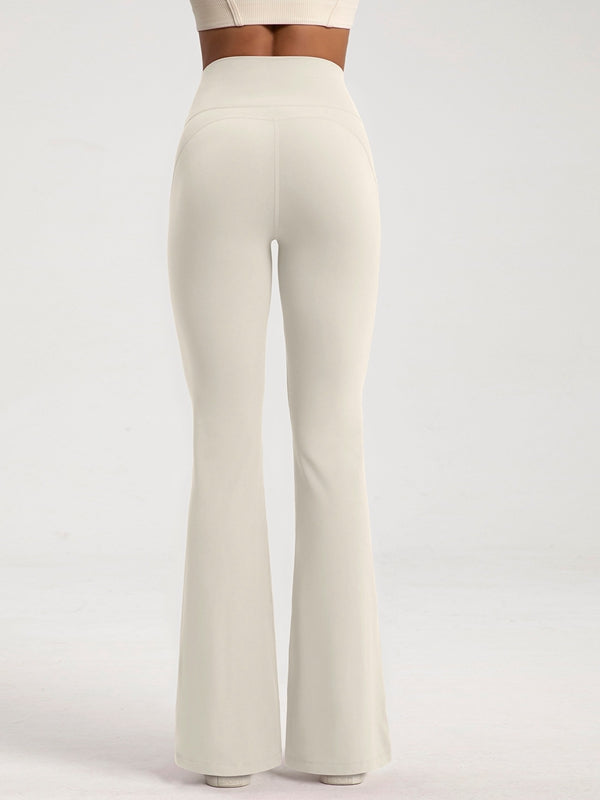ZASUWA Female Fleece Flare Elastic Tight Leggings