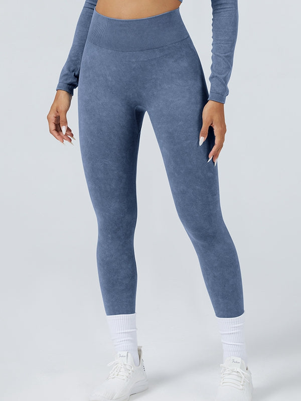 ZASUWA Female Tie Dye High-rise Leggings