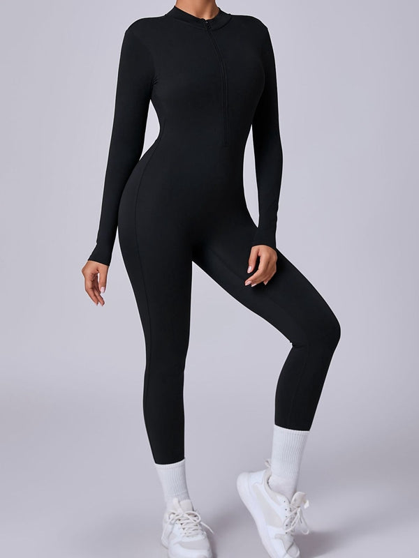 ZASUWA Female Zipper with Chest Pads Jumpsuit