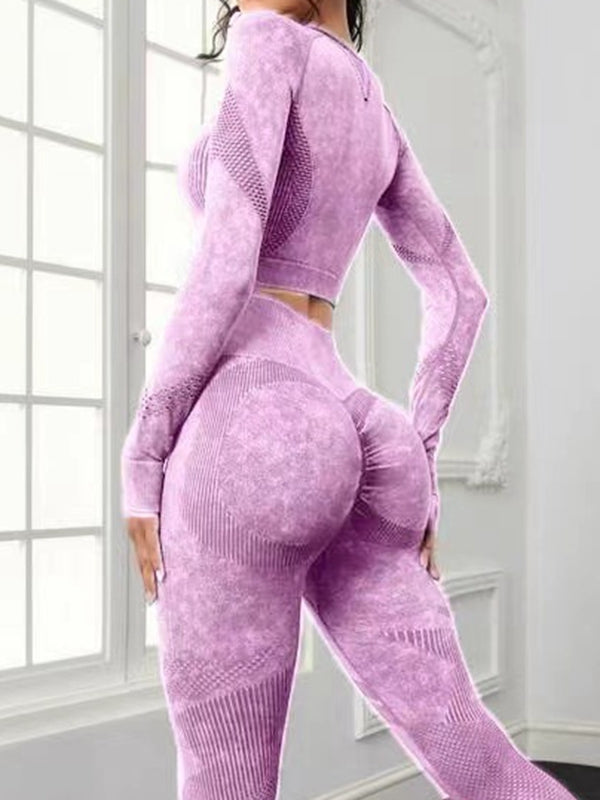 ZASUWA Female Denim Scrunch Bum Thumbhole Tracksuit