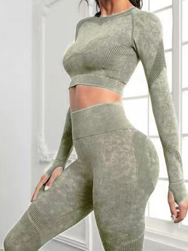 ZASUWA Female Denim Scrunch Bum Thumbhole Tracksuit
