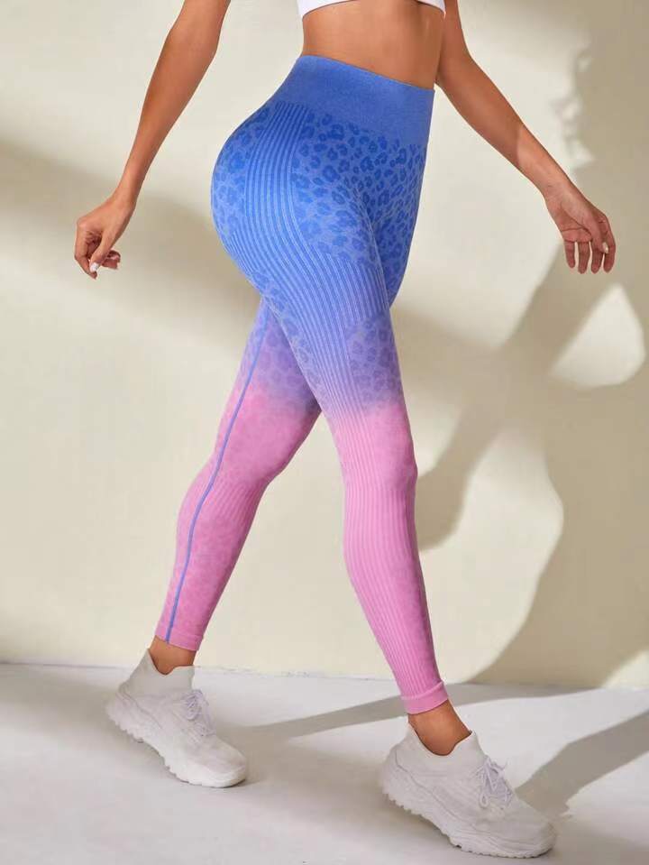 ZASUWA Female Leopard Print Quick-dry Booty Leggings