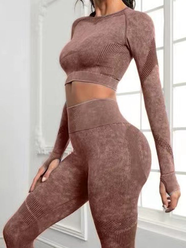 ZASUWA Female Denim Scrunch Bum Thumbhole Tracksuit