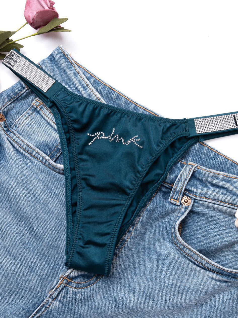 ZASUWA Female V Back Dazling Diamond Panties