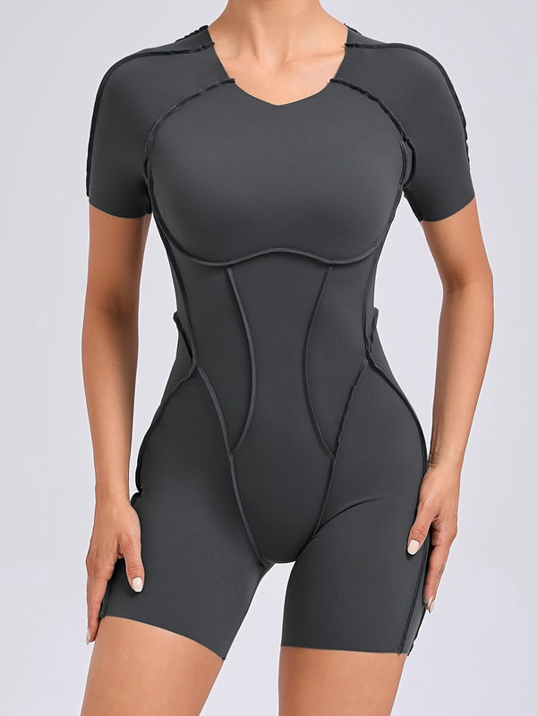 ZASUWA Female Heart Backless Romper