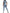 ZASUWA Female Denim Deep V Back Scrunch Bum Short Tracksuit