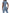 ZASUWA Female Denim Deep V Back Scrunch Bum Short Tracksuit