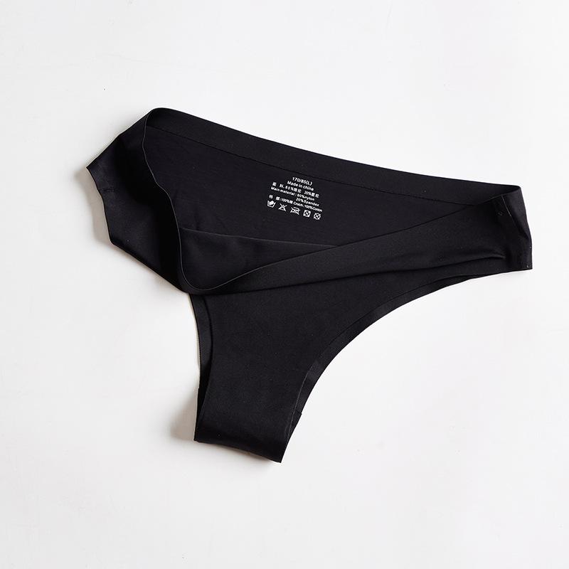 ZASUWA Female Solid Color Silk Short Thong