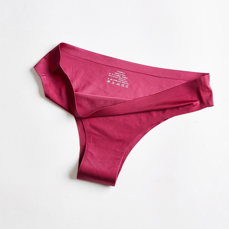 ZASUWA Female Solid Color Silk Short Thong