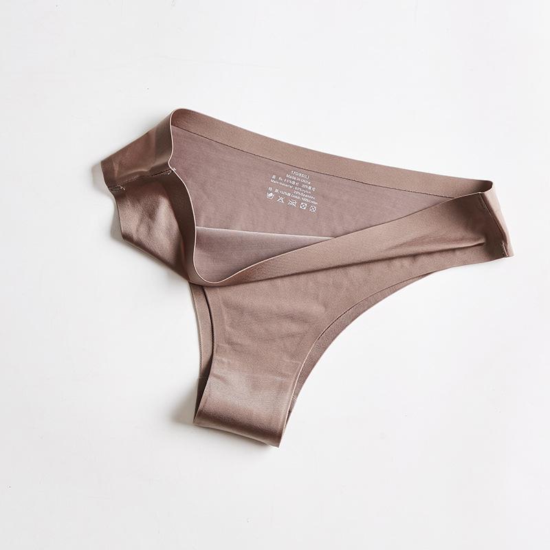 ZASUWA Female Solid Color Silk Short Thong