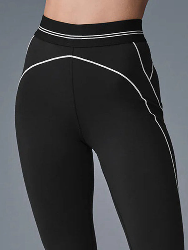 ZASUWA Female Contrast Color Push-lift Shorts